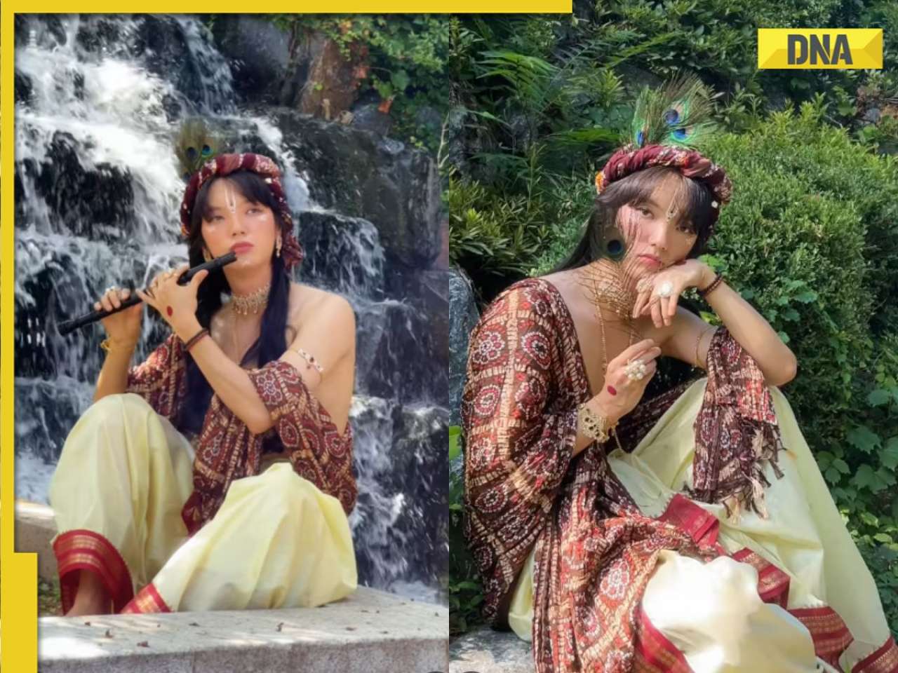 Watch: Korean man delights internet as 'Kanha' in viral Janmashtami video