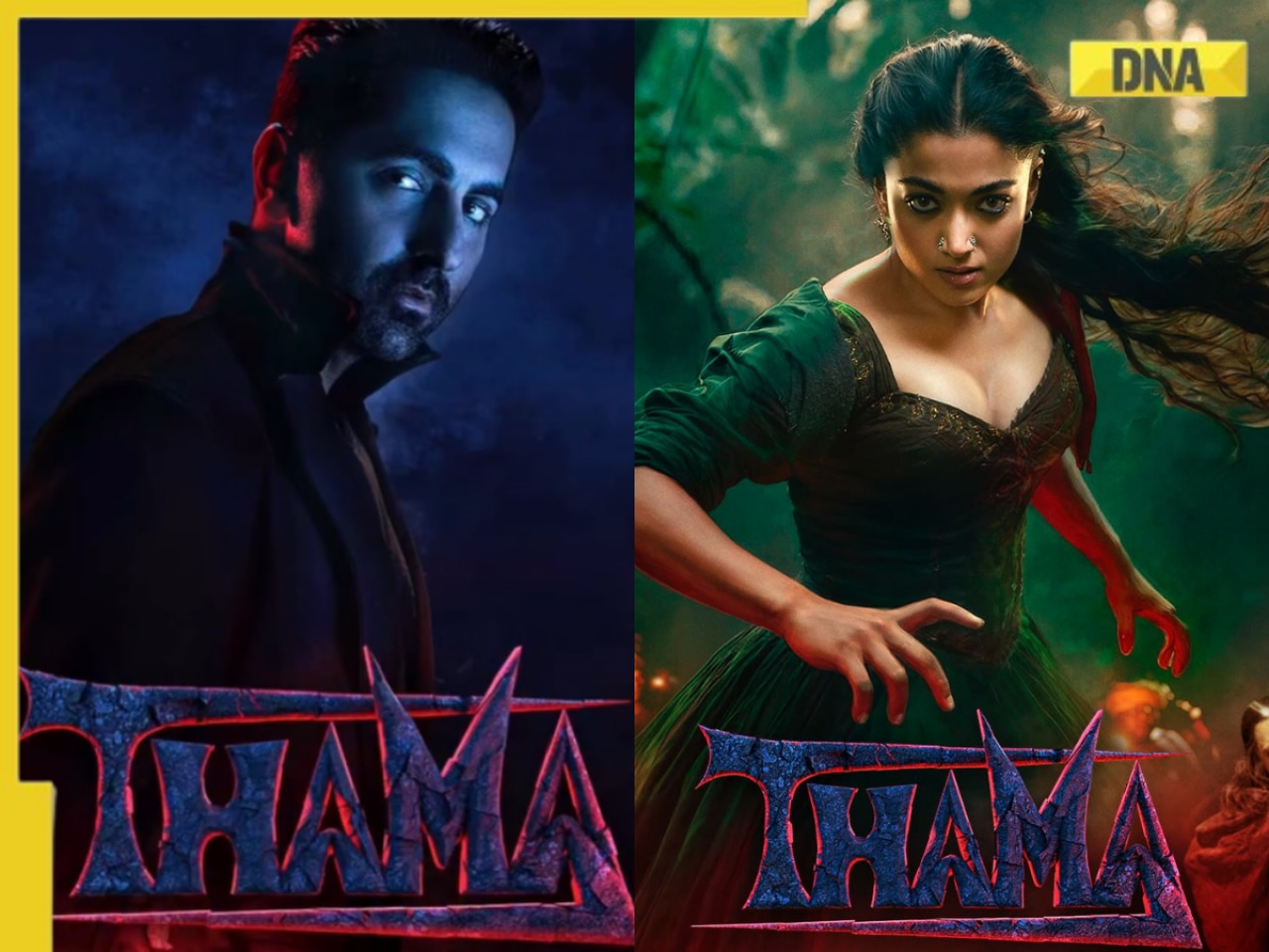 Thama: Ayushmann Khurrana makes 'chilling and charismatic' entry to Maddock Horror Comedy Universe, Rashmika Mandanna, Nawazuddin Siddiqui are...; netizens react to posters