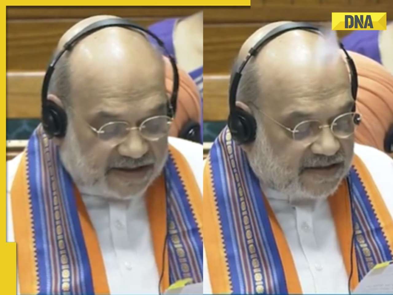 Opposition MPs tear controversial PM-CM bills, throw paper bits at Amit Shah during his speech in Lok Sabha, WATCH 