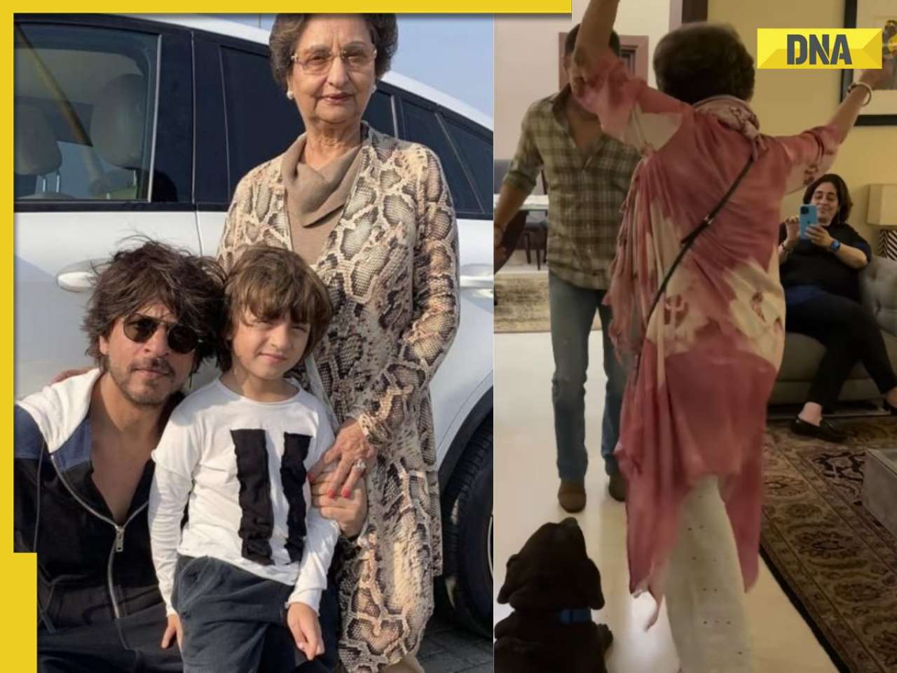 Shah Rukh Khan's mother-in-law Savita Chhiba grooves with son in viral video; fans can’t stop praising her, WATCH