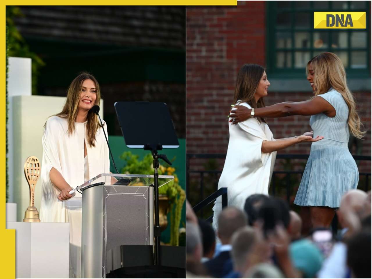 Serena Williams inducts arch-rival Maria Sharapova into International Tennis Hall of Fame | Watch viral video