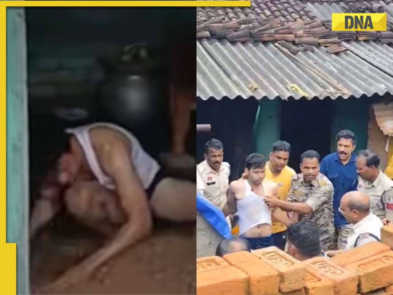 Chhattisgarh Horror: Man brutally kills mother with axe, sits near body singing for hours; attacks police, watch video