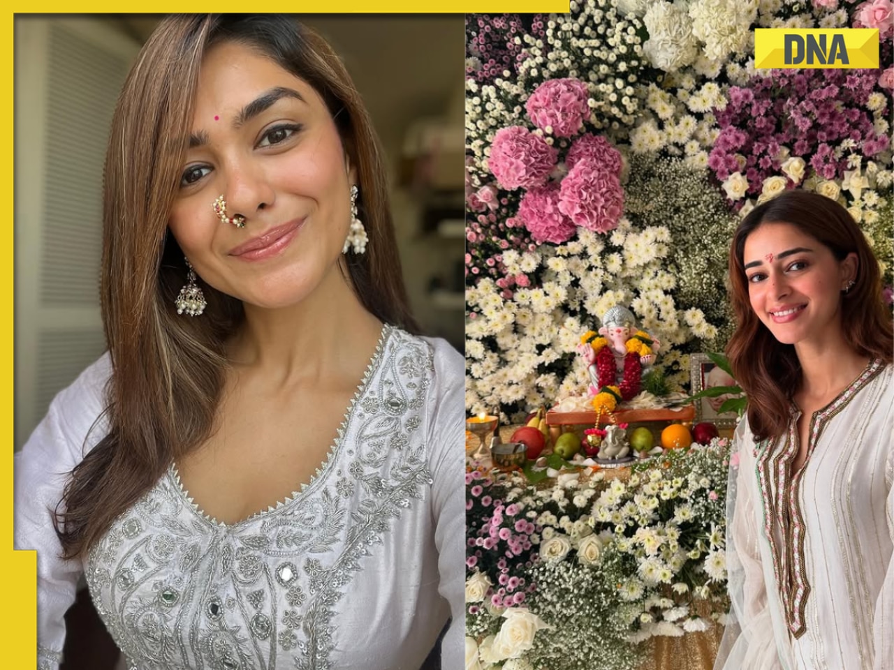 Celebs look at Ganesh Chaturthi 2025: Mrunal Thakur to Ananya Panday, who wore what this festive season