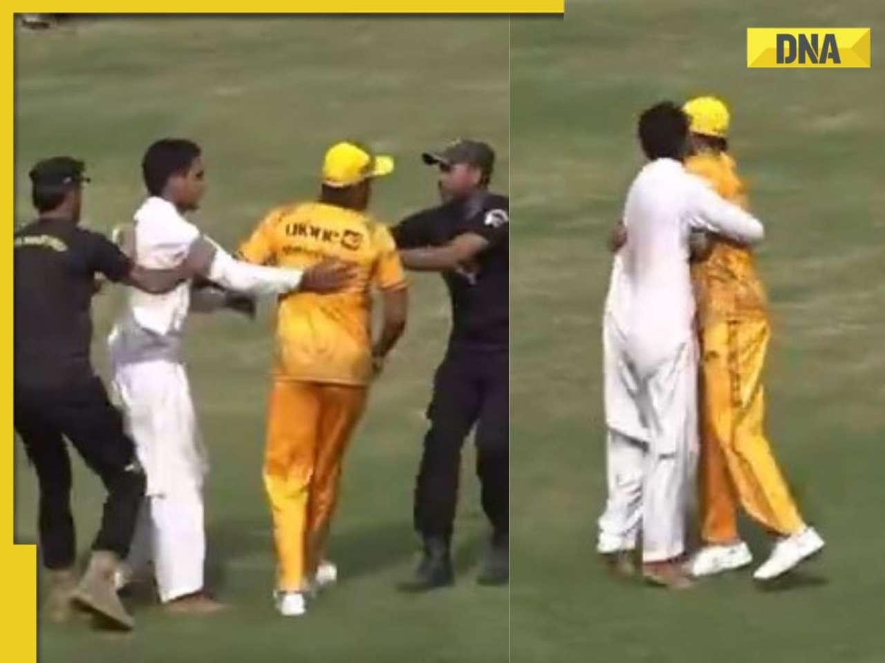 Watch: Babar Azam left stunned as fan breaches security to hug and kiss Pakistan star on the field
