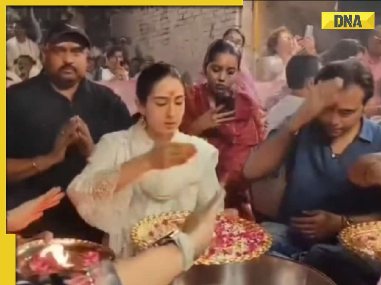Sara Ali Khan offers prayers in grand Ganga Aarti at Varanasi’s iconic Dashashwamedh Ghat: Watch