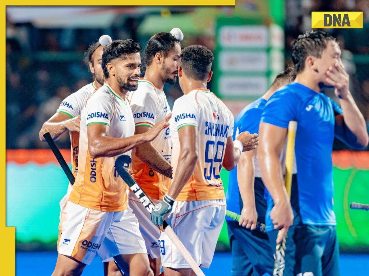 general India decimates Kazakhstan 15-0 in Hockey Asia Cup 2025, Sukhjeet, Jugraj, Abhishek score hat-tricks