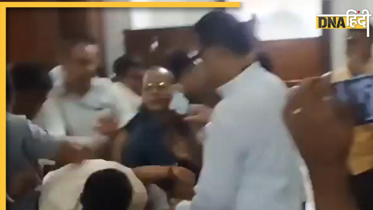 पश्चिम बंगाल विधानसभा में भिड़े BJP-TMC के विधायक, जमकर हुई हाथापाई, मार्शलों ने बाहर निकाला, चीफ व्हिप सस्पेंड, Video