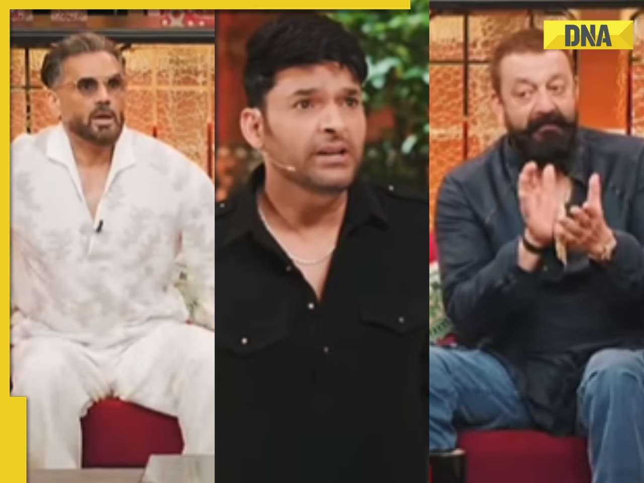Suniel Shetty left stunned as fan brings both wife and girlfriend to The Great Indian Kapil Show; Sanjay Dutt's reaction goes viral: Watch