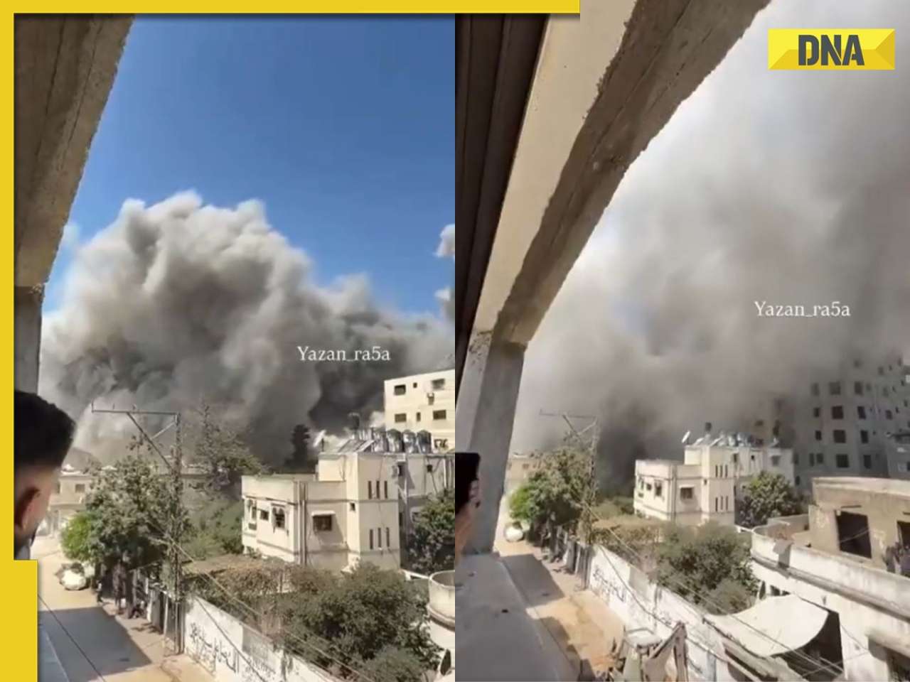 Israel strikes another high-rise in Gaza after warnings to residents, watch viral video here 
