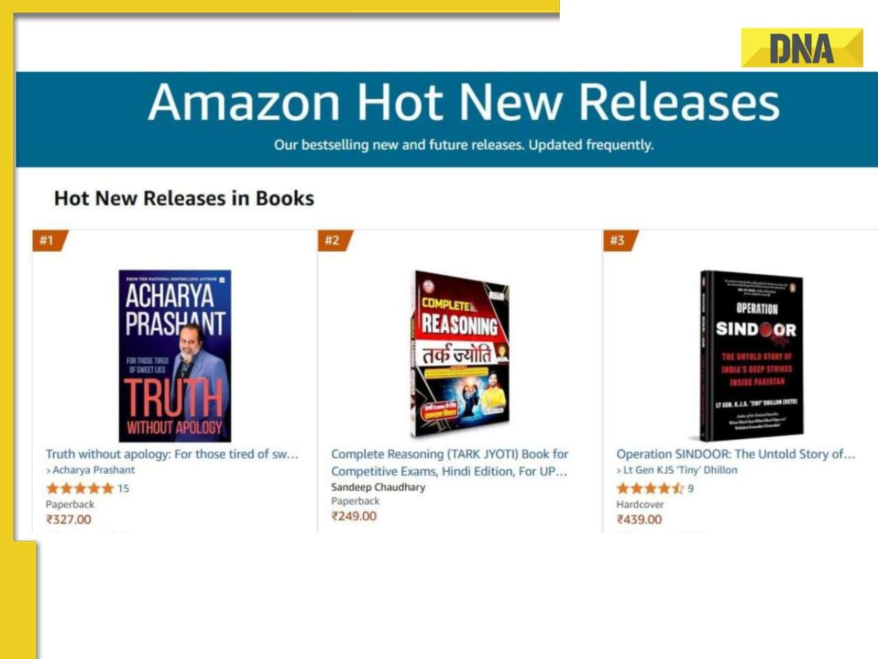 Acharya Prashant's Truth Without Apology Dominates Amazon Charts - #1 Bestseller Since Day One