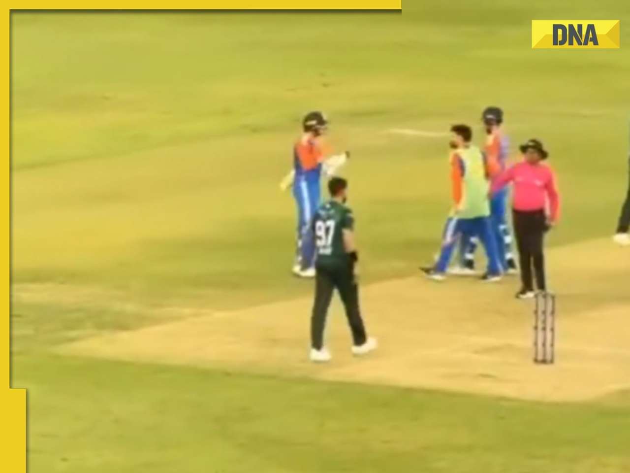 Rinku Singh stops ugly verbal spat between Haris Rauf and Indian openers? Watch viral video to know the answer