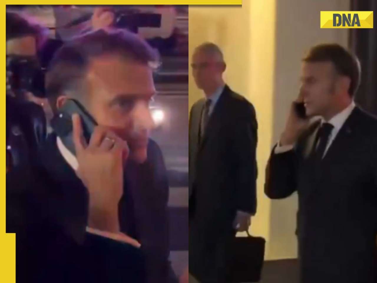 French President Emmanuel Macron's convoy stopped by New York police due to..., dials Donald Trump to say, 'Guess What...', watch video