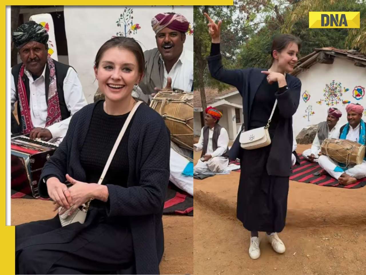Viral video: Russian woman dances to Rajasthani folk song dedicated to her; WATCH