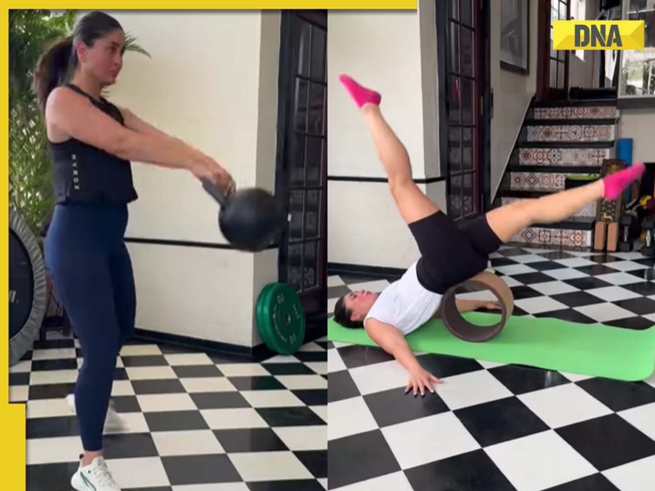 Kareena Kapoor Khan’s power-packed core workout routine, from kettlebell swing to yoga wheel