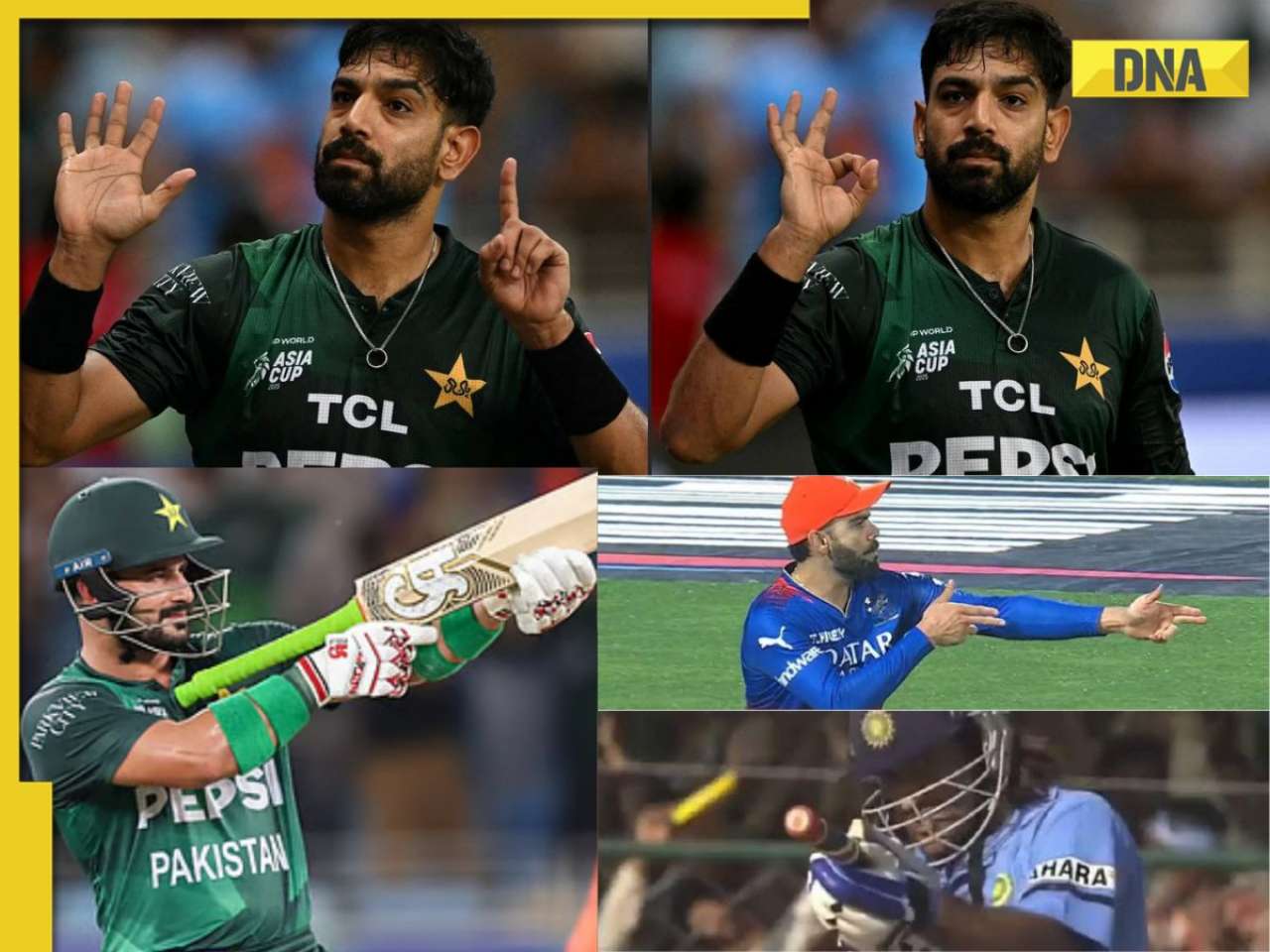 Haris Rauf defends '6-0 gesture' in ICC hearing; Sahibzada Farhan cites Virat Kohli, MS Dhoni to justify 'gun firing' celebration