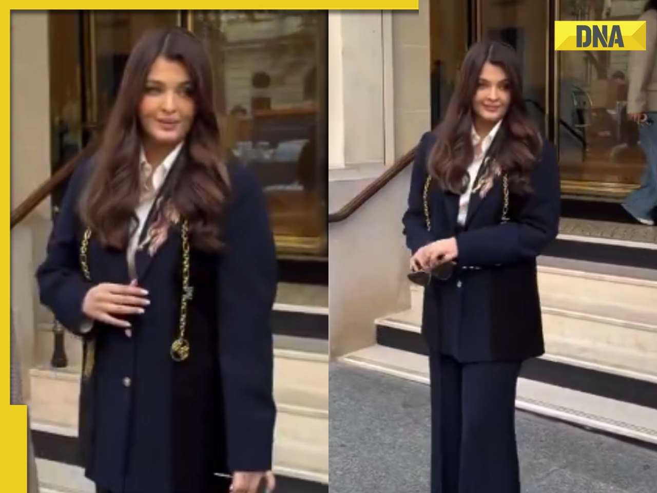 Aishwarya Rai Bachchan steals the limelight in chic pantsuit, steps out with daughter Aaradhya at Paris Fashion Week: Watch