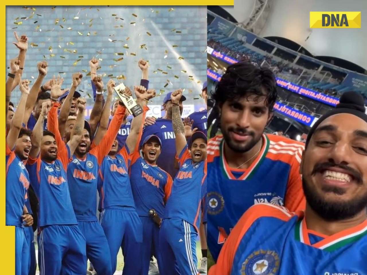 Watch: India celebrate Asia Cup win without trophy; Tilak Varma, Arshdeep Singh mock Pakistan players’ accent in viral clip