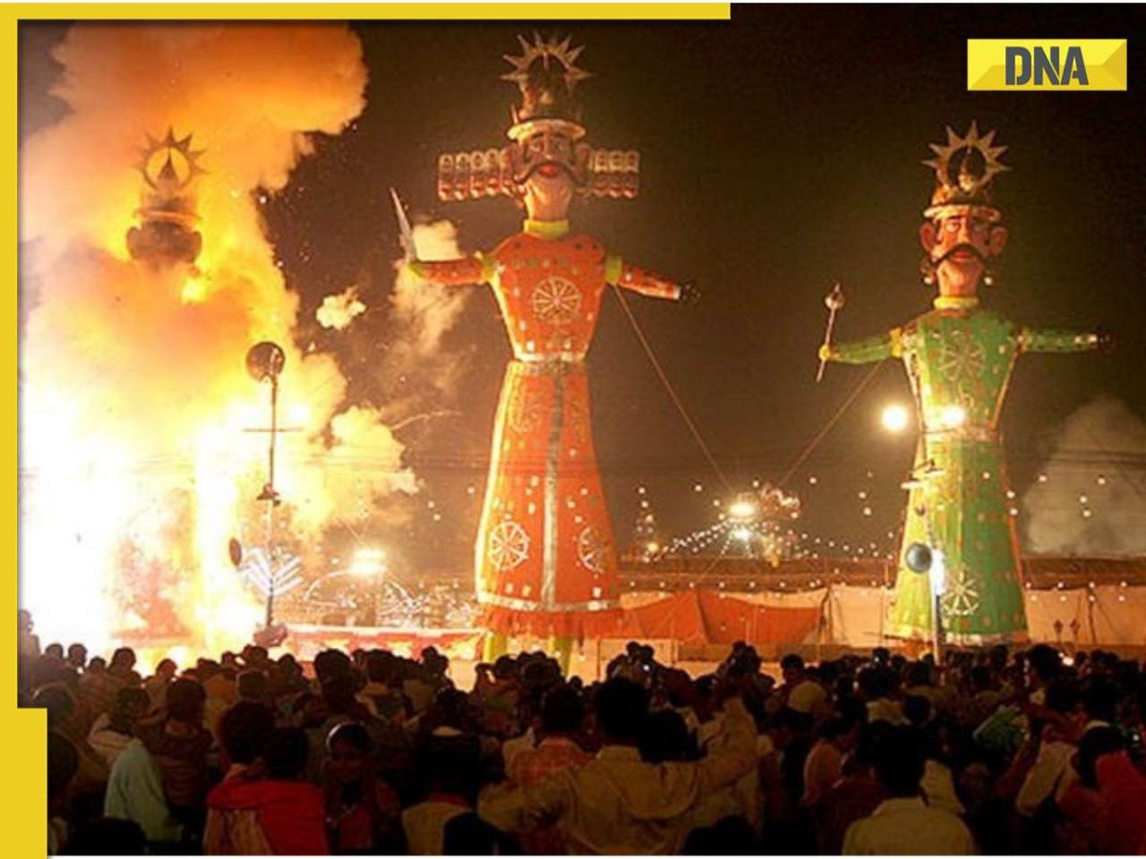 Unique Dussehra in this city, police burn four effigies, marks celebrations with symbol of evil as...