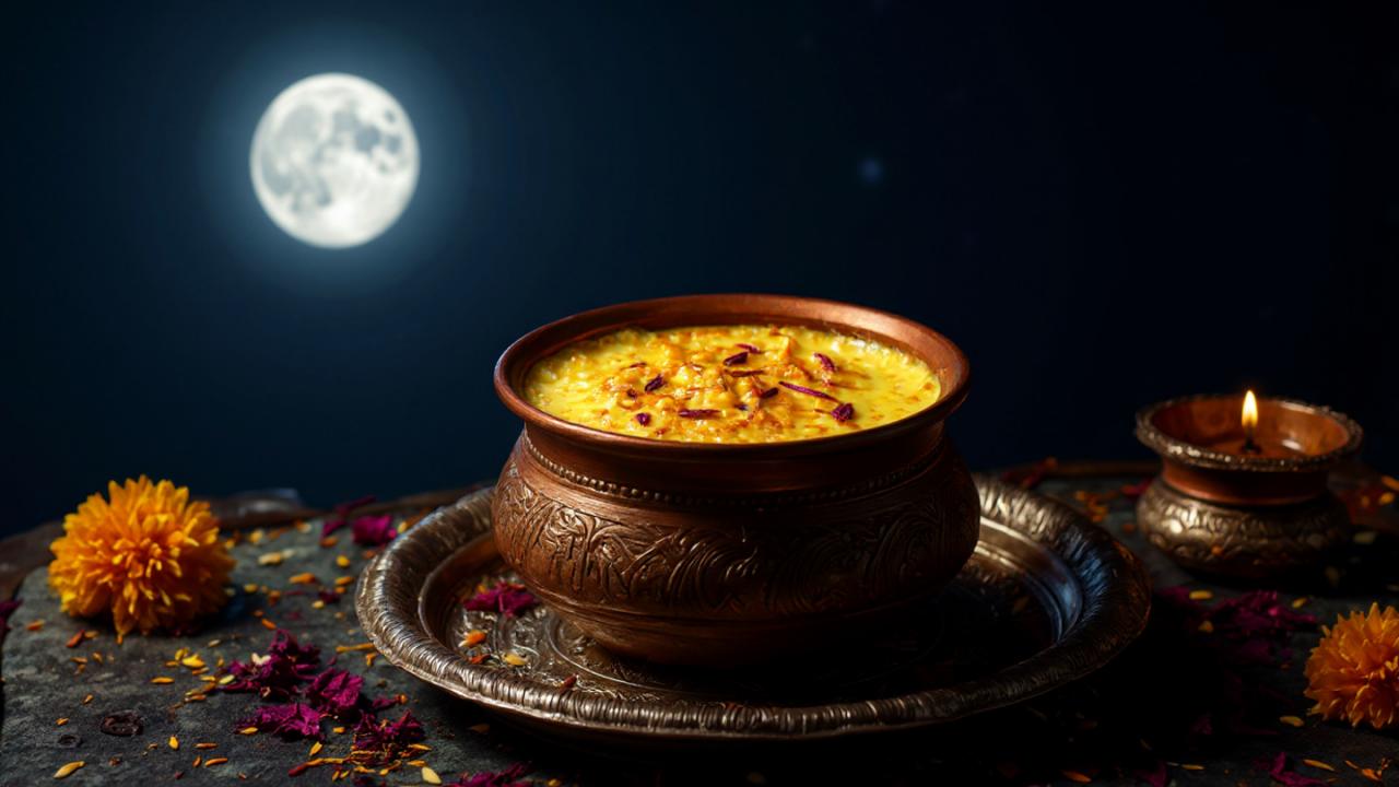 शरद पूर्णिमा पर रात में खीर कब रखें