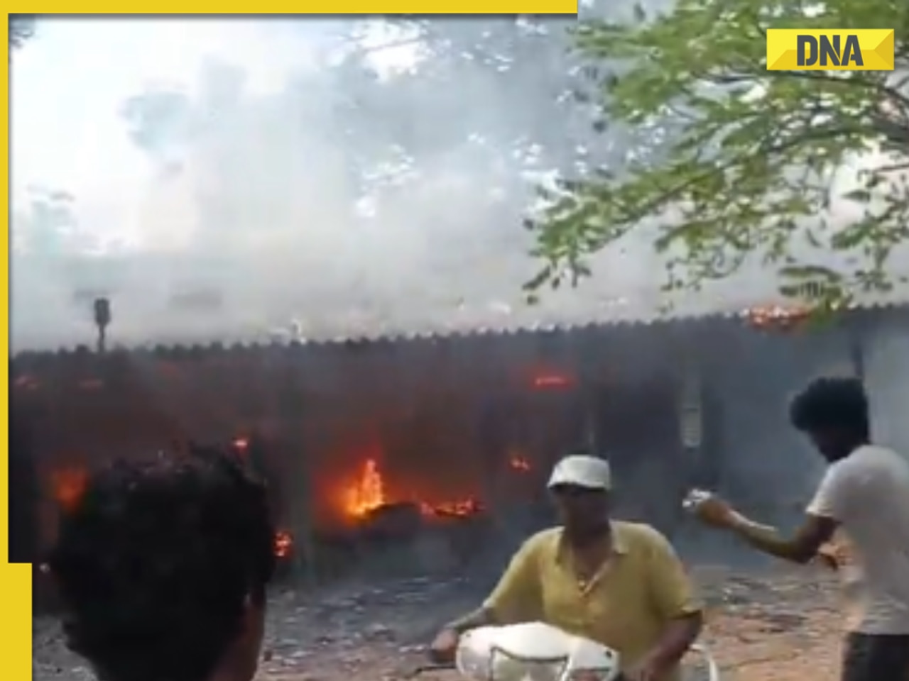 Andhra Pradesh: 6 dead, 8 injured after massive fire at firecracker factory at Konaseema district, firefighters at site