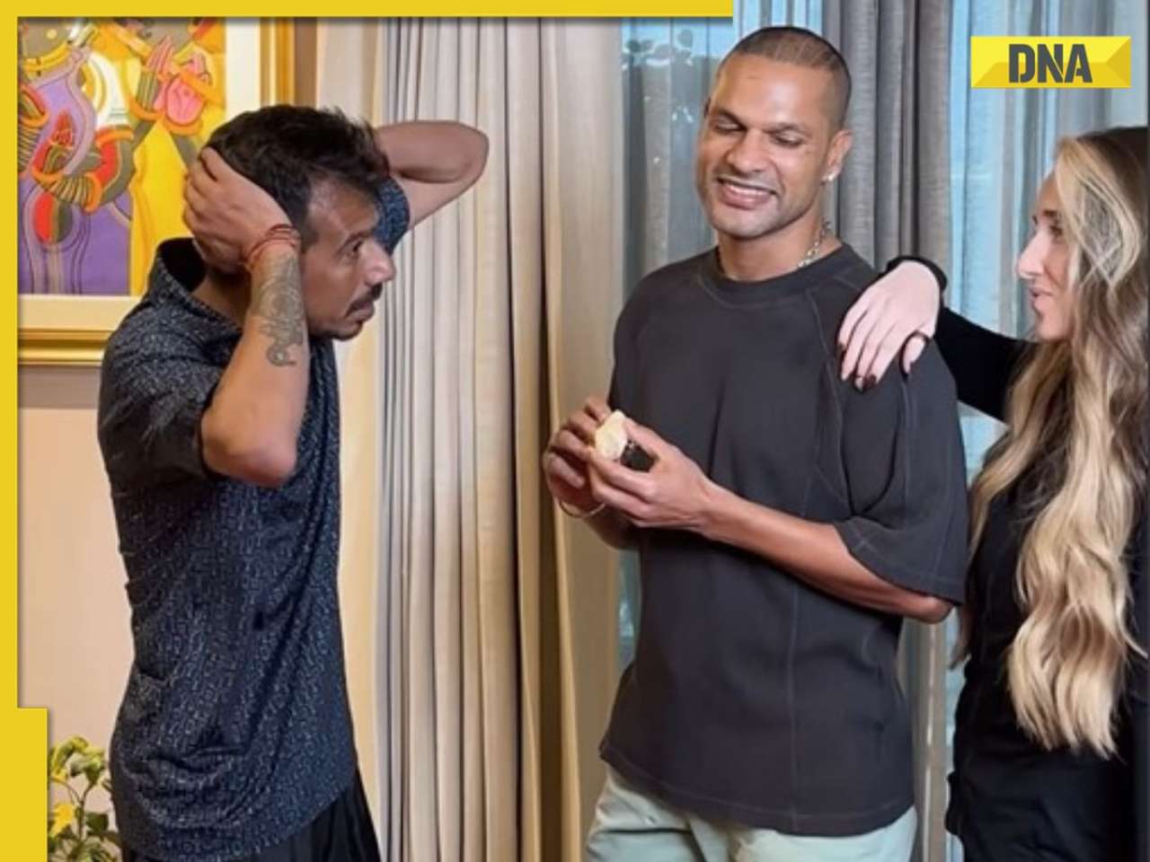 Watch: Shikhar Dhawan, Yuzvendra Chahal recreate hilarious Bollywood scene, fans can’t stop laughing