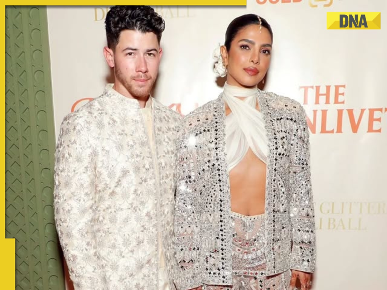 Priyanka Chopra-Nick Jonas serve couple fashion goals in coordinated ivory outfits at pre-Diwali bash in New York