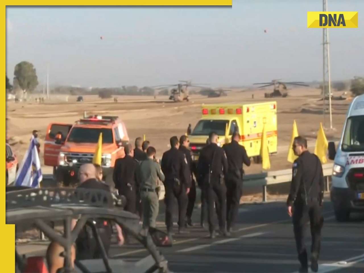 First Video: Israel receives 7 hostages freed by Hamas, next round of release soon, watch here