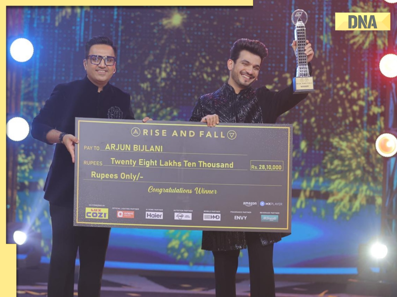 Rise and Fall grand finale: Arjun Bijlani lifts winner's trophy, wins Rs...; Aarush Bhola, Arbaaz Patel rank...