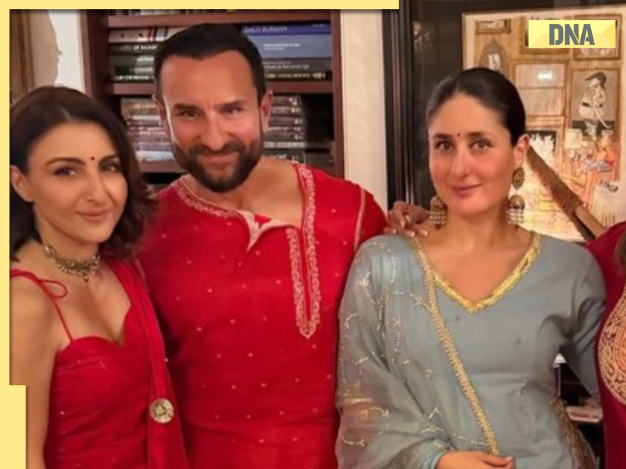 Kareena Kapoor Khan, Ibrahim Ali Khan, Jeh, Taimur enjoy Pataudi pre-Diwali bash, actress drops inside photos: 'Teen bhai teeno...'