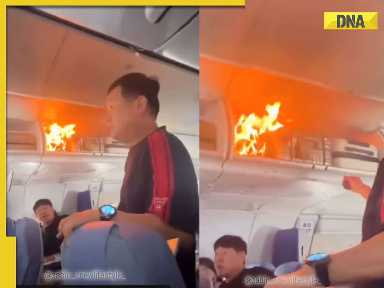 Air China flight makes emergency landing after passenger’s bag catches fire 