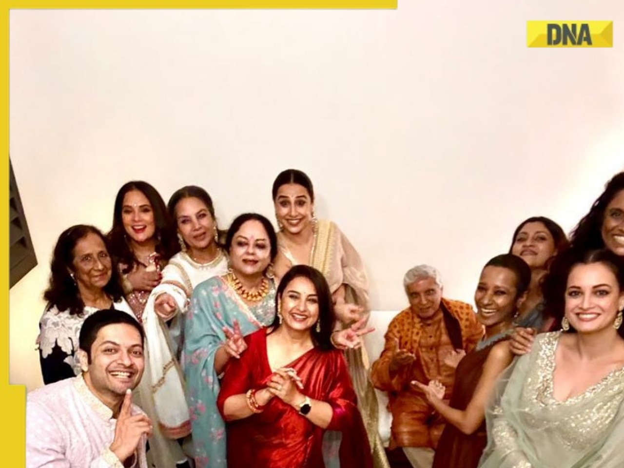 Shabana Azmi, Javed Akhtar host Diwali bash for 'pyara gang', pose with Vidya Balan, Ali Fazal, Richa Chadha, Konkana Sen Sharma; photo goes viral