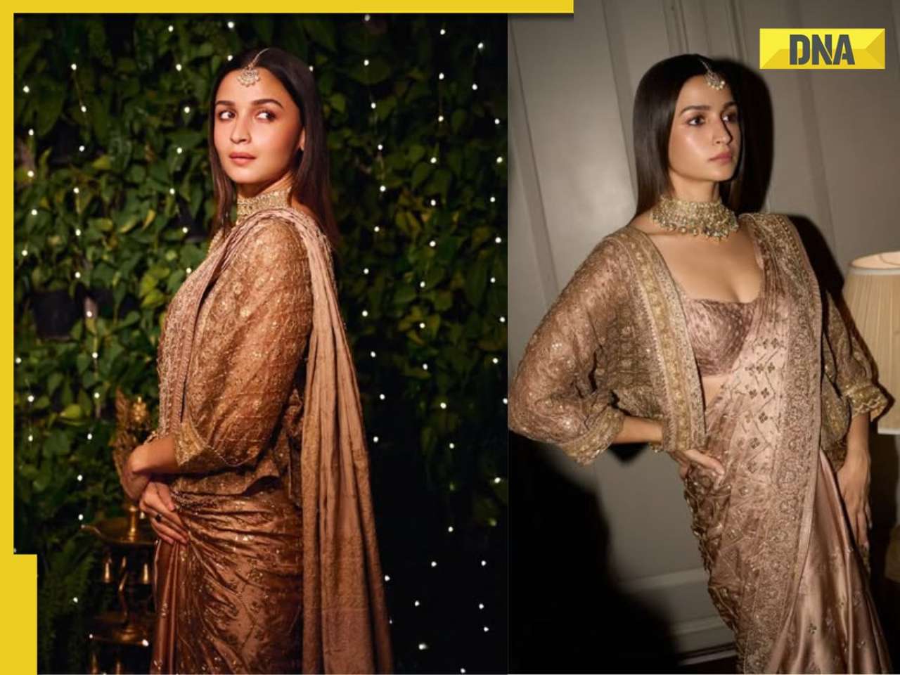 Alia Bhatt revives 30-year-old sparkling saree for Kareena Kapoor's Diwali bash and its pure vintage magic; SEE PICS