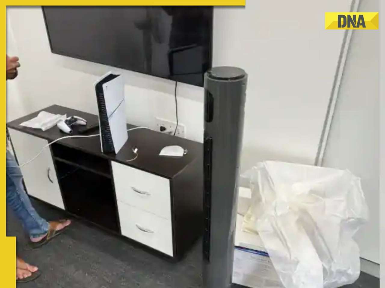 Employee’s PS5 setup in office goes viral, netizens say ‘dream job unlocked’
