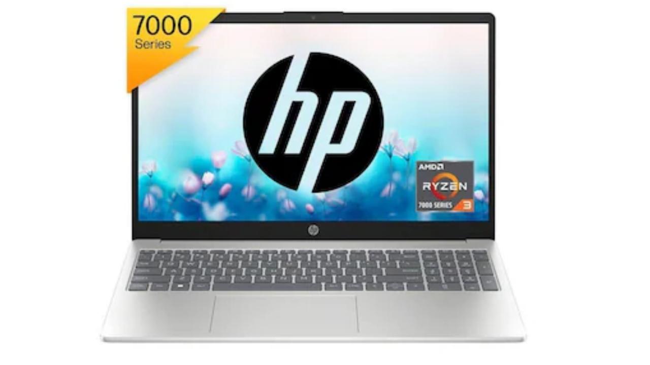 HP 15 (2024) AMD Ryzen 3 Quad Core 7320U लैपटॉप  
