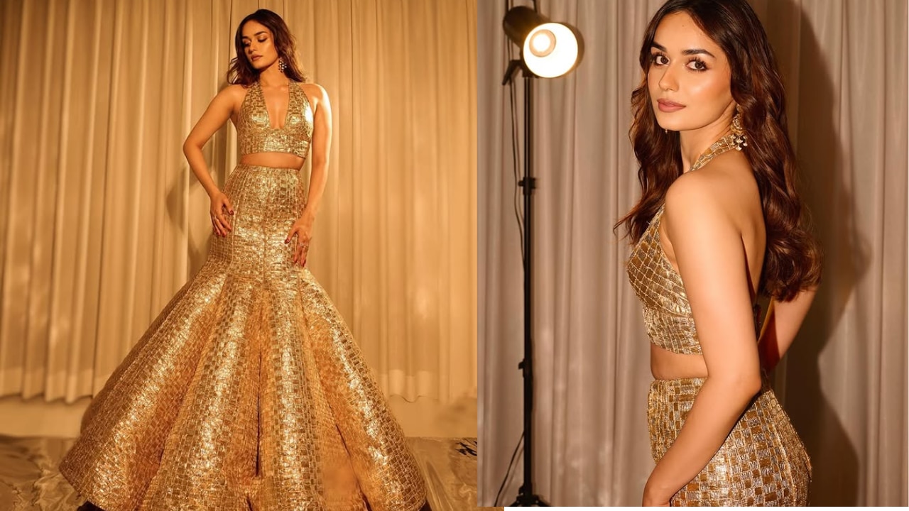 Manushi Chhillar's Golden Hour Glamour