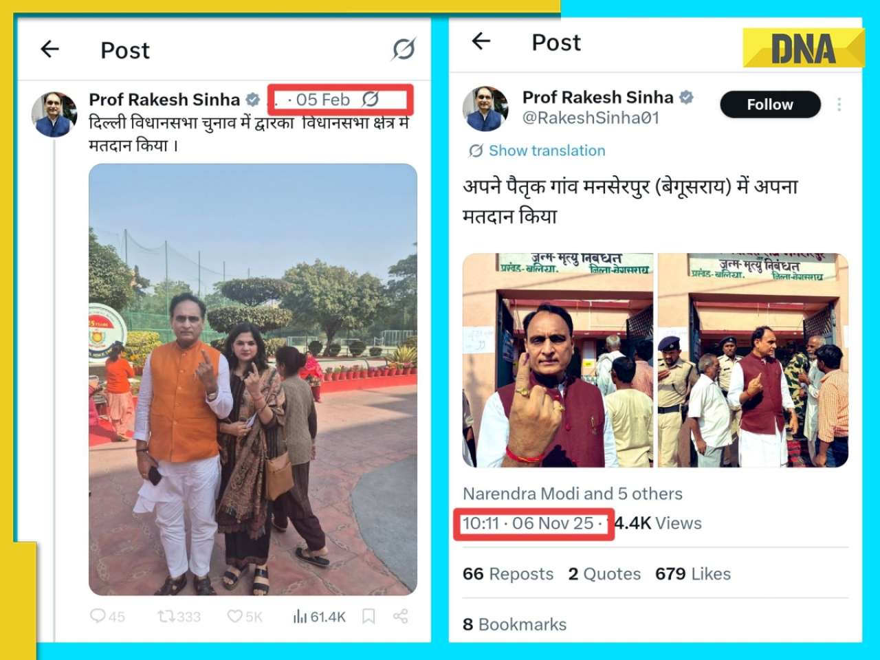 'Voted in both Delhi, Bihar': Opposition attacks Rakesh Sinha over 'vote chori' allegations, BJP hits back 