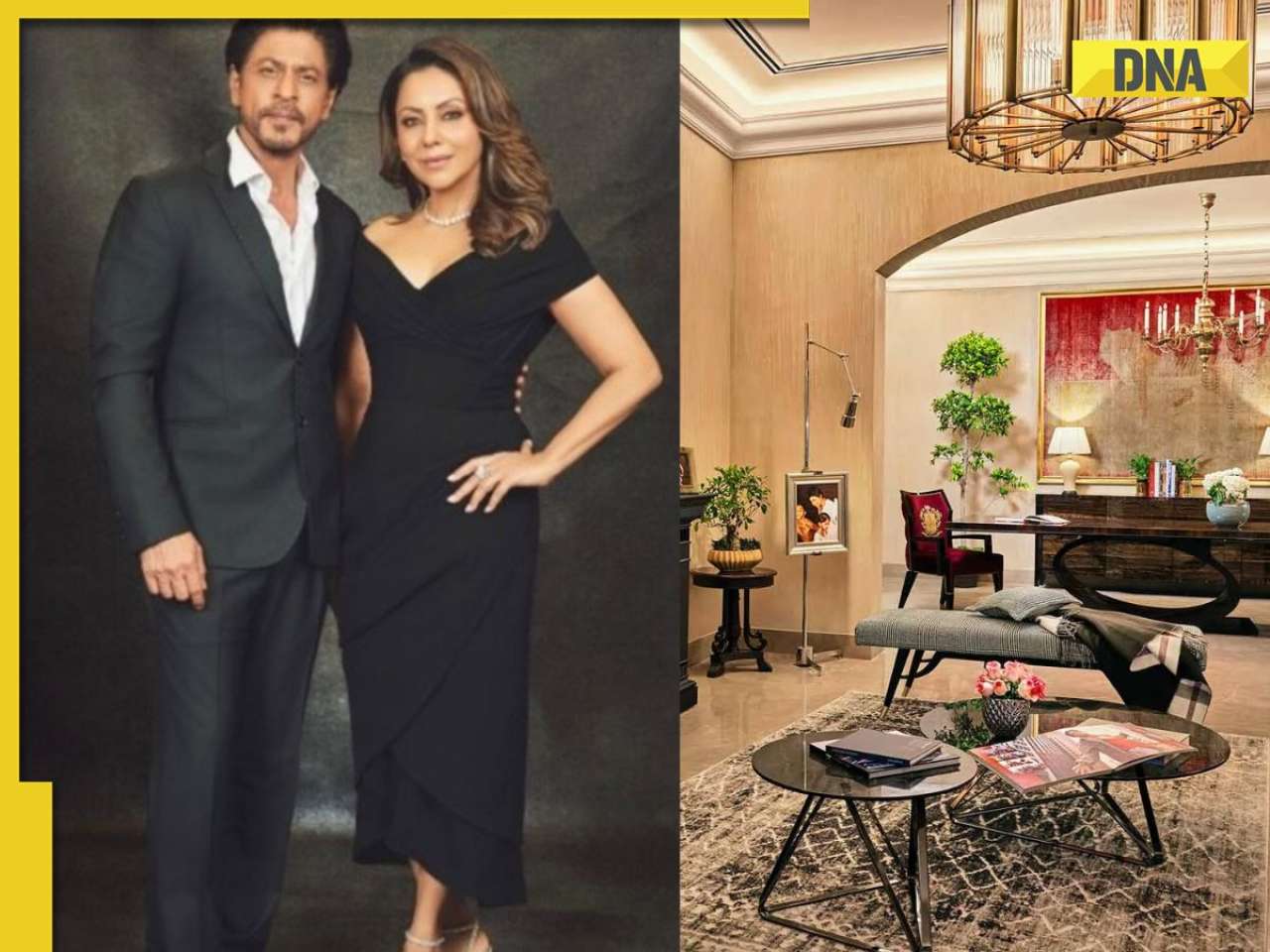 Step inside Shah Rukh Khan and Gauri Khan's elegant South Delhi home, no less than Mannat, adorned with iconic wooden staircase, majestic living room and...