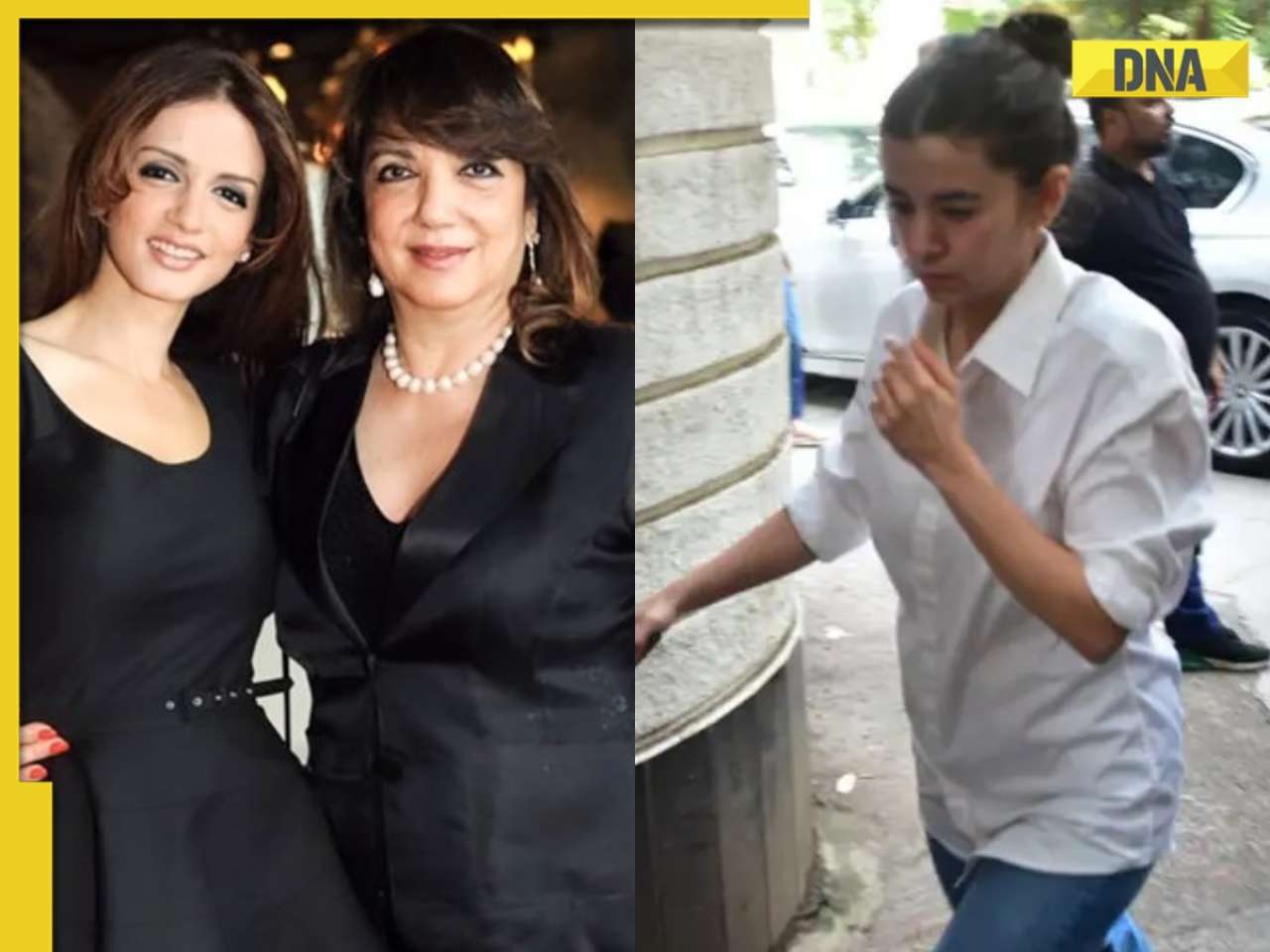 general Zarine Khan death: Hrithik Roshan's girlfriend Saba Azad arrives to pay last respects to Sussanne Khan's mother; watch