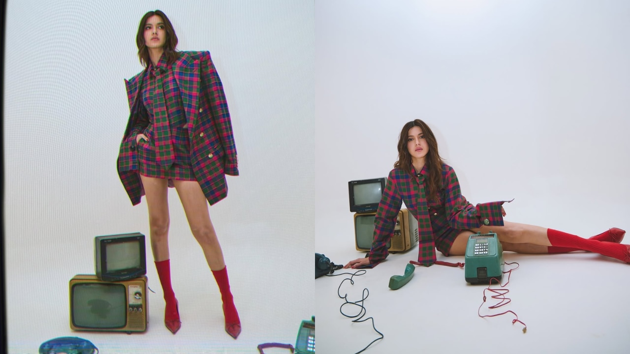 Shanaya Kapoor's Plaid Moment