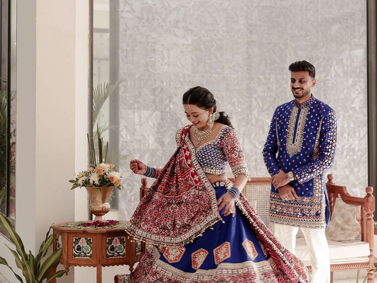 Axar Patel and his wife captured adorable moments