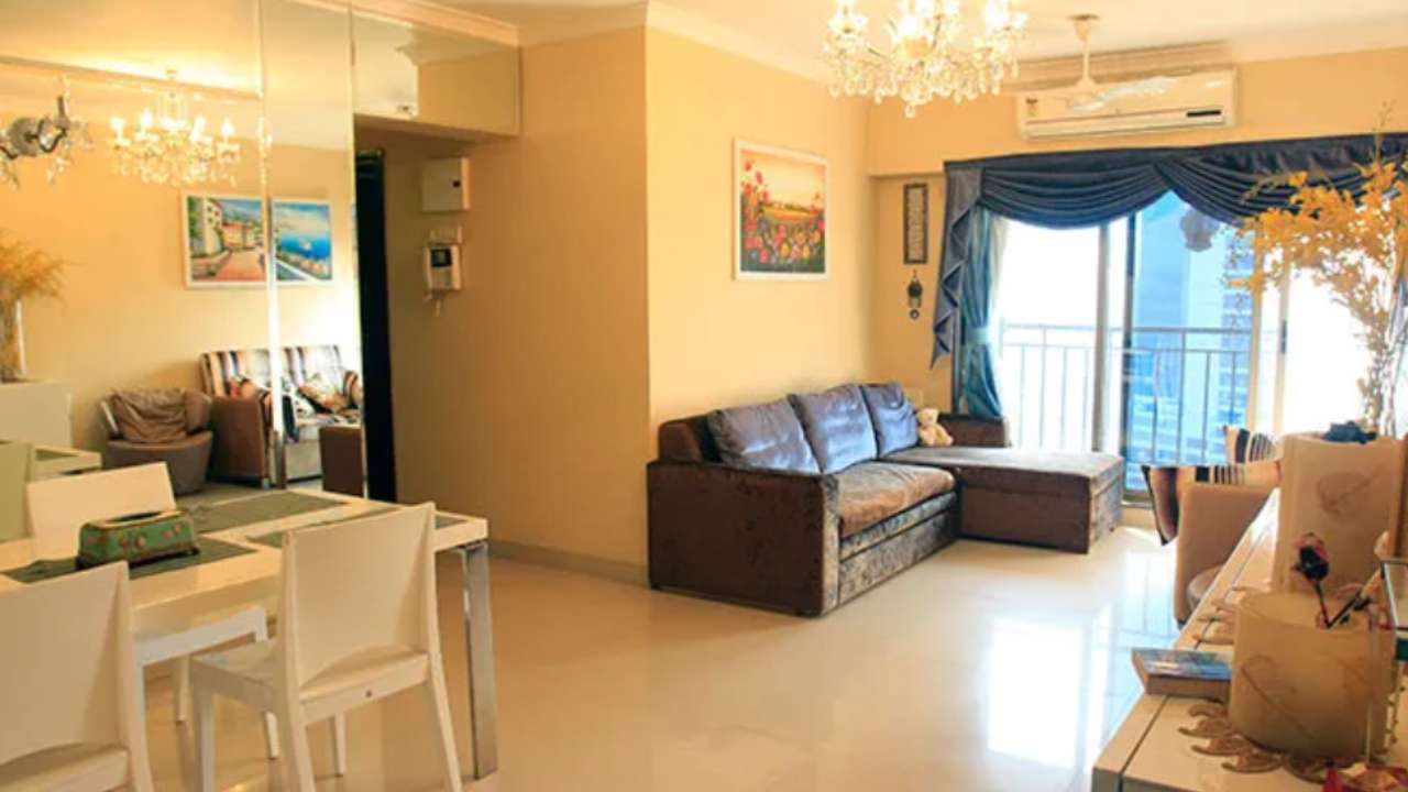 Luxurious living room at Nora Fatehi's home