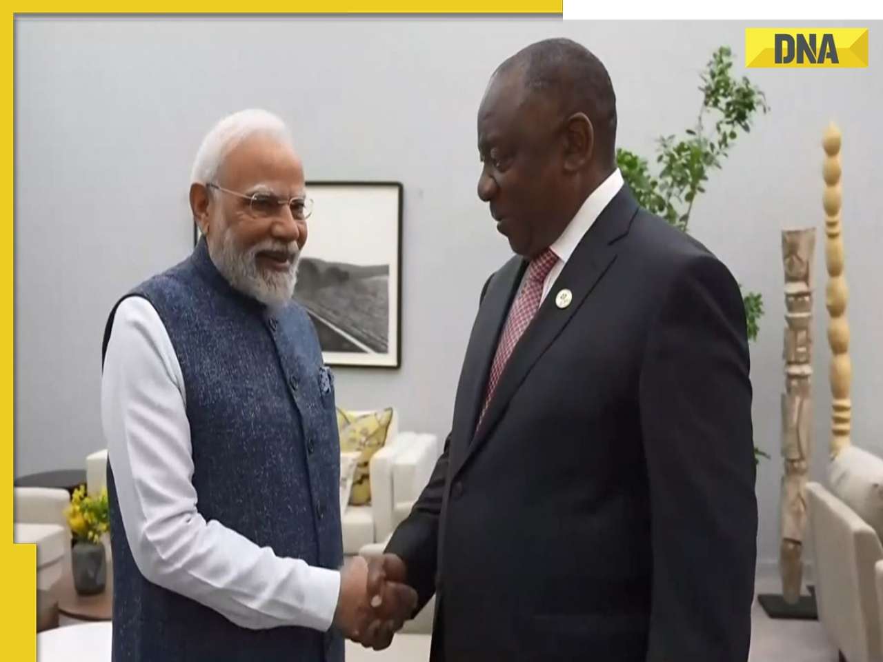 PM Modi holds bilateral meeting with South African President Ramaphosa on G20 sidelines in Johannesburg