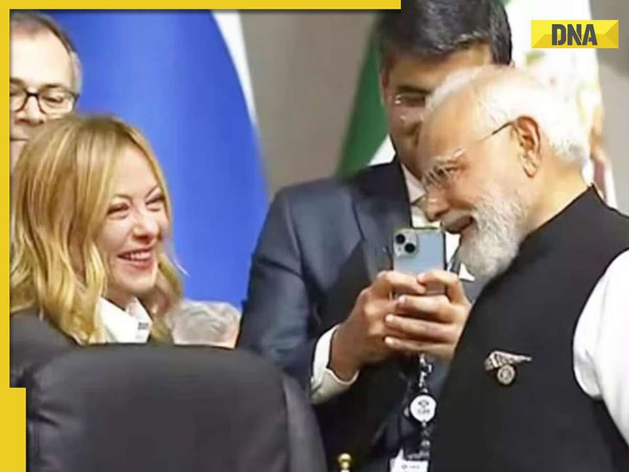 VIDEO: PM Modi and Italian PM Giorgia Meloni share warm handshakes, smiles at G20 Summit, watch
