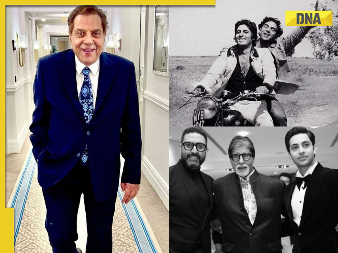 Amitabh Bachchan, Abhishek Bachchan, Agastya Nanda attend Dharmendra's last rites; fans say 'Jai Veeru ko vida karne aaya hai'