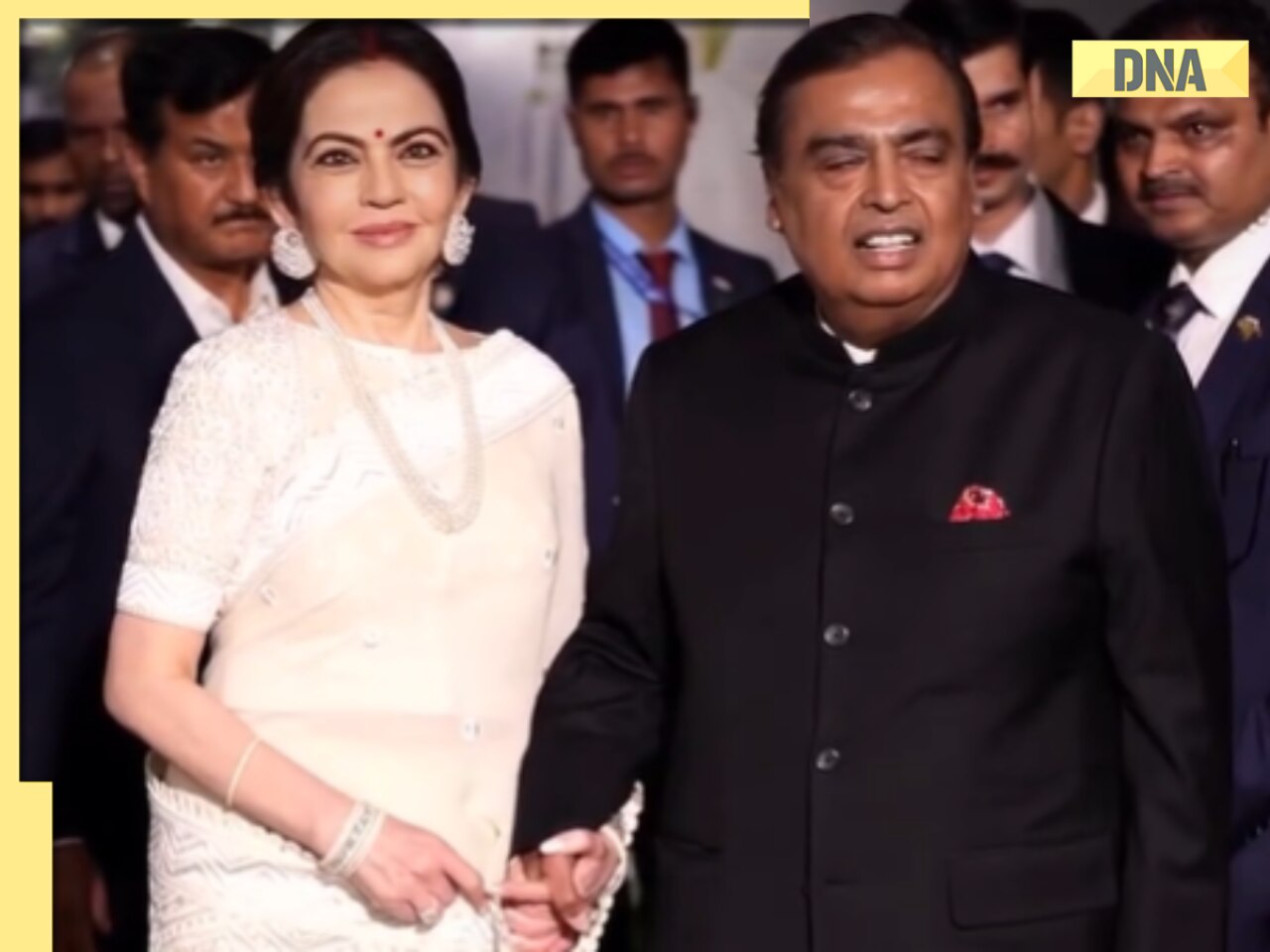 Mukesh Ambani, Nita Ambani make grand entry, couple arrive hand-in-hand at event goes viral; Watch