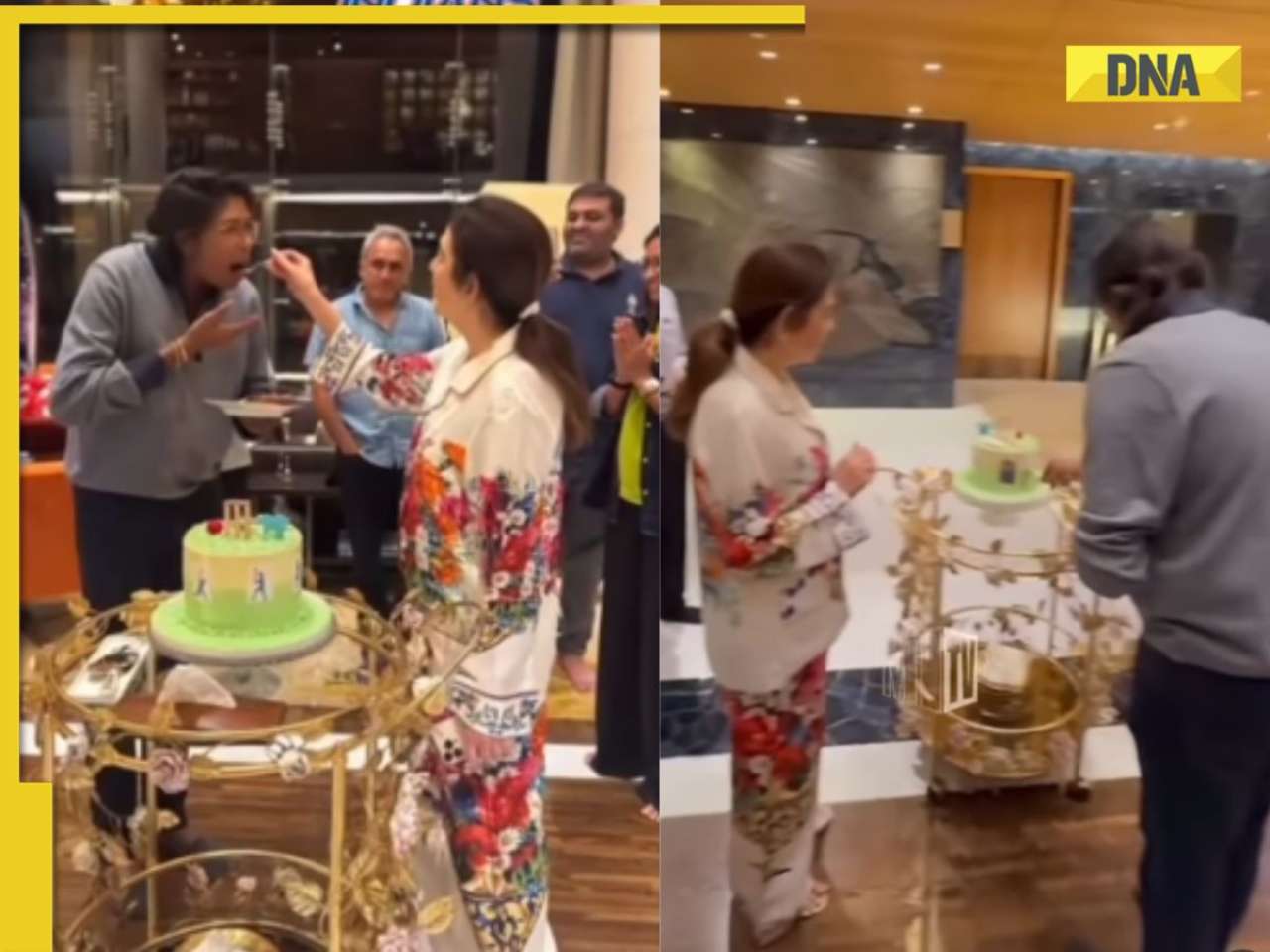 Nita Ambani ditches exquisite saree for easy-breezy co-ord set at former cricketer Jhulan Goswami’s birthday at Antilia, watch