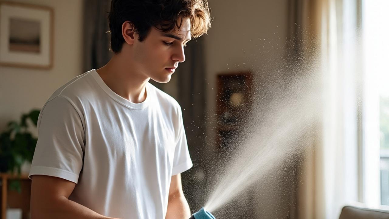 नम कपड़े से सतहें साफ करें