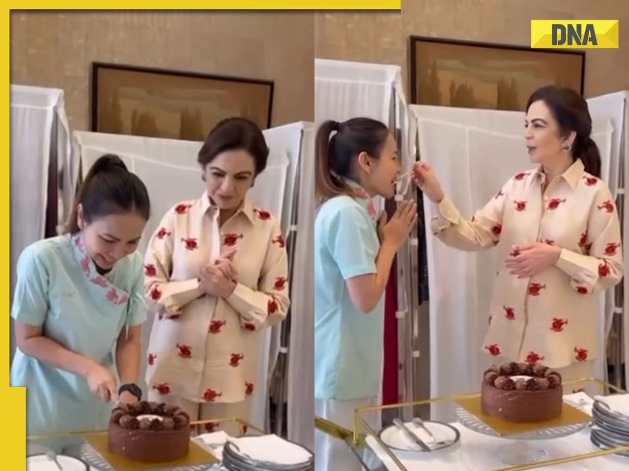 Nita Ambani wins hearts with sweet gesture at staffer's birthday, netizens say 'so kind...', watch viral video
