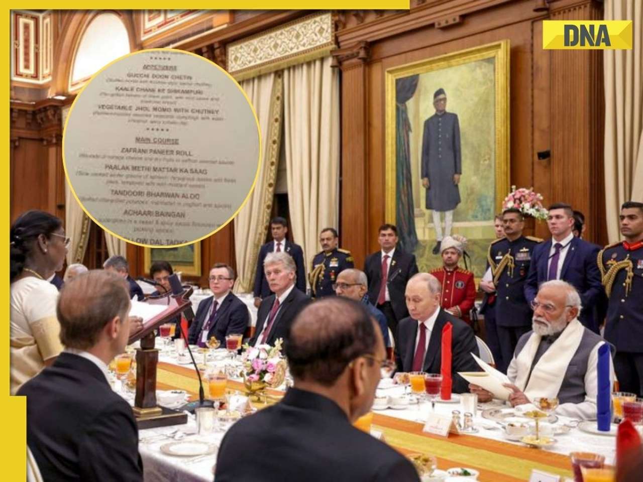 What was Russian President Vladimir Putin served at state banquet at Rashtrapati Bhawan? Lavish MENU reveals, Jhol Momos, Kulfi, Laccha Parantha,...'
