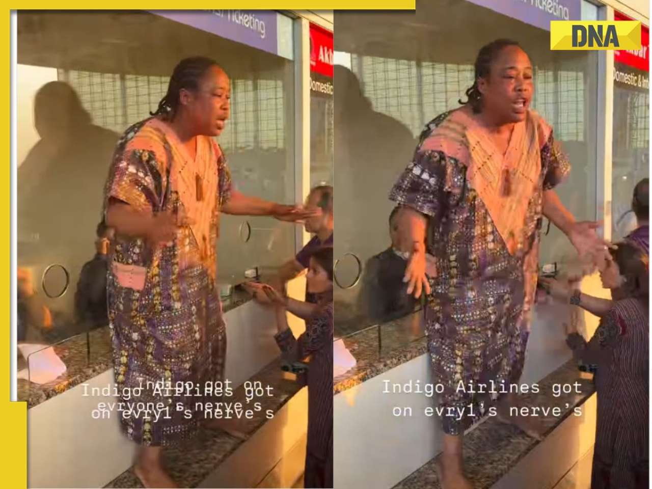 Viral video: Foreigner loses cool, climbs onto IndiGo counter amid flight disruptions, watch